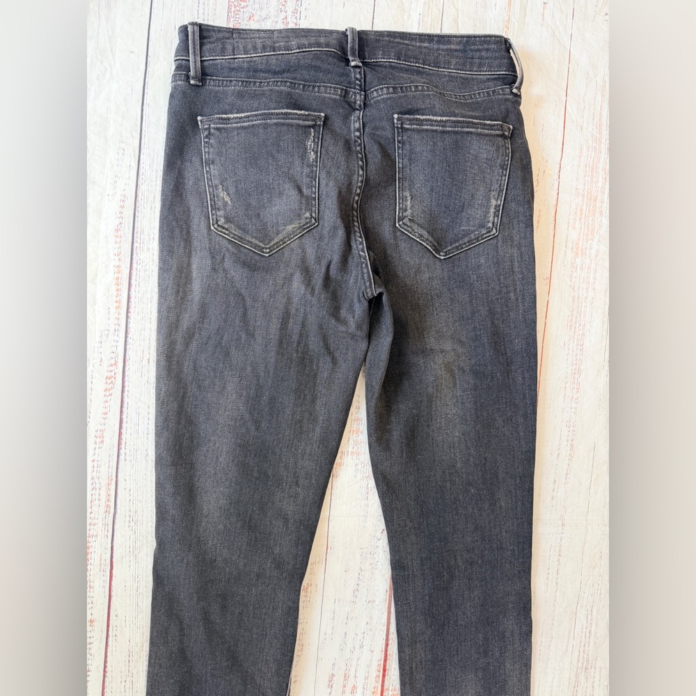 Vince Women's Mid-rise Skinny Jeans Size 26 Vintage Black Denim - Picture 5 of 11